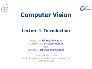 Lecture01 Introduction to computer Vision