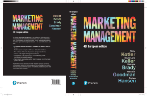 Marketing Management 4th Edition