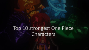 One Piece Top 10 Strongest characters post chapter 1056- Presentation