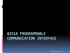 8251A USART - Programmable Communication Interface(1)