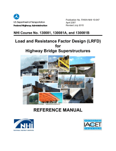 LRFD for HighwayBridgeSuperstructersReferenceManual