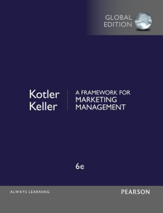 (Marketing Textbook) A Framework for Marketing Management by Philip T Kotler, Kevin Lane Keller