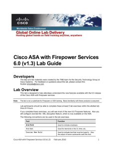 Cisco ASA with Firepower Services 6.0 v1.3 Lab Guide