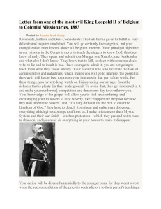 A Lettere from the Evil King Leopold II (1)