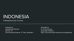 Indonesia- A Megadiversity Country