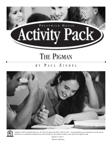 the pigman activity pack