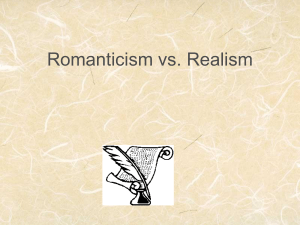 romanticism versus realism