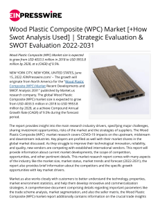 "Why is the Wood Plastic Composite (WPC) Market Booming?"
