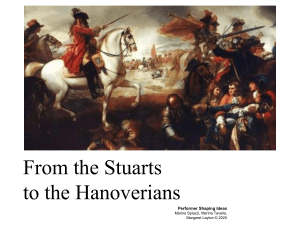 FROM THE STUARTS TO THE HANOVERIANS