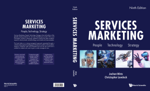Services Marketing 9th ed sht