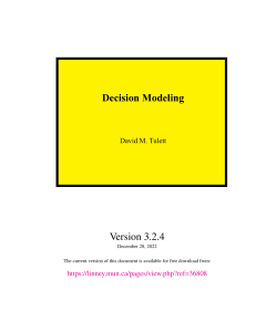 DecisionModeling
