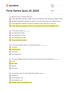 Quiz Time Series Quiz 01 2023 Solution
