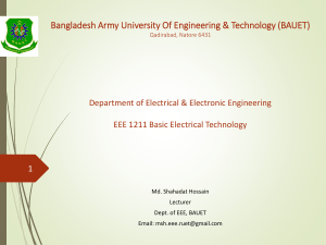 EEE 1211 Class 01 Course Content