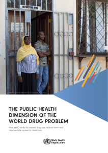 The Public Health Dimension of the World Drug Problem