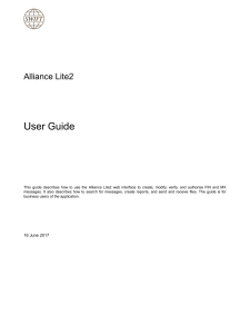 SWIFT User guide