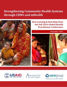 Strengthening Community Health Systems through CHWs and mHealth