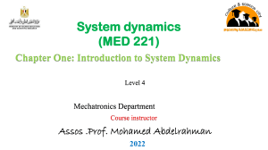 Lec-1 system dynamics