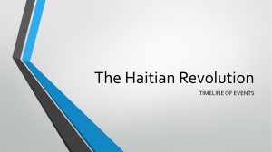 The Haitian Revolution-Course of events