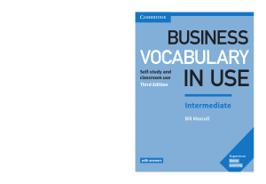 Business Vocabulary in Use Intermediate, 3rd Edition