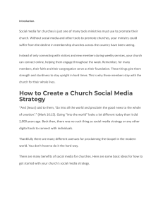 Social Media Strategy for Churches 