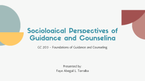 Sociological Perspectives of Guidance and Counseling