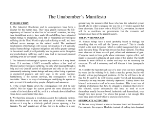 Kaczynski - Unabomber Manifesto