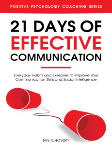 21 days of effective communication everyday habits and exercises