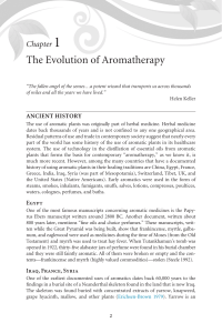 Chapter 1 - The Evolution of Aromatherapy
