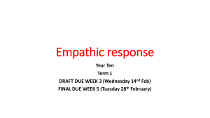 Empathic response