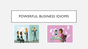 Business idioms
