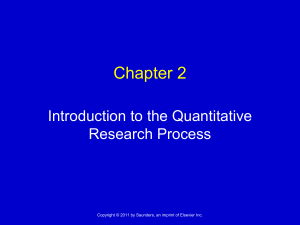 introduction to the quantitative research
