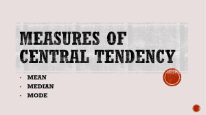 AE 9 - Measures of Central Tendency