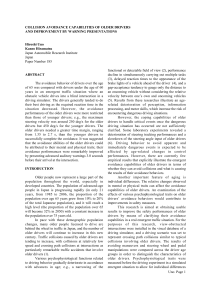 2001-06-0029_COLLISION AVOIDANCE CAPABILITIES OF OLDER DRIVERS AND IMPROVEMENT BY WARNING PRESENTATIONS