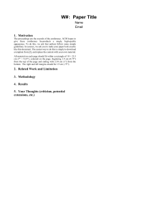 Paper Read Summary Template