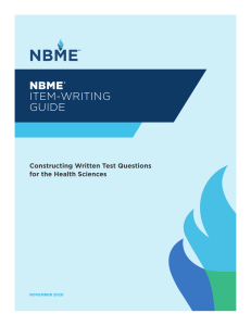 NBME Item Writing Guide 2020