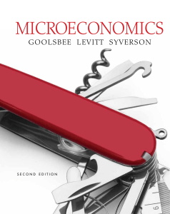 Microeconomics 2nd Edition by Austan Goolsbee