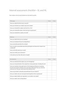 IA Checklist