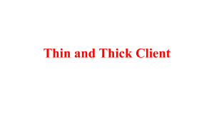 thin and thick client computer