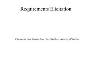 Requirement Elicitation 1