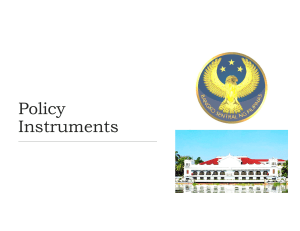 5 Policy Instruments