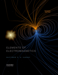 eBook Elements of Electromagnetics, 7e Matthew Sadiku