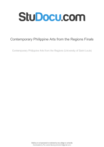 contemporary Philippine arts rom the regions finals