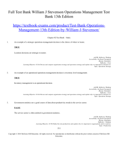 pdfcoffee.com william-j-stevenson-operations-management-test-bank-13th-edition-pdf-free