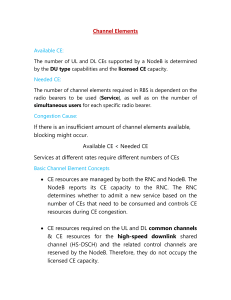 3G - Channel Elements