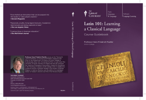 Latin 101  Learning a Classical Language ( PDFDrive )