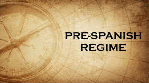 Pre-Spanish Regime