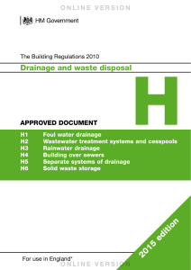 drainage and disposal system