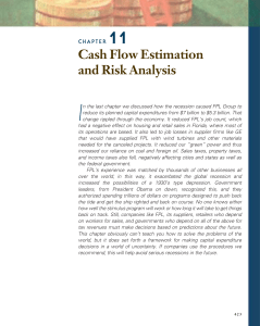 16. Chapter 11 - Cash Flow Estimation and Risk Analysis