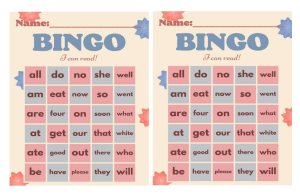 bingo words