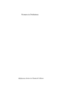 Women in Prehistory, Margaret Ehrenberg-University of Oklahoma Press (1989)